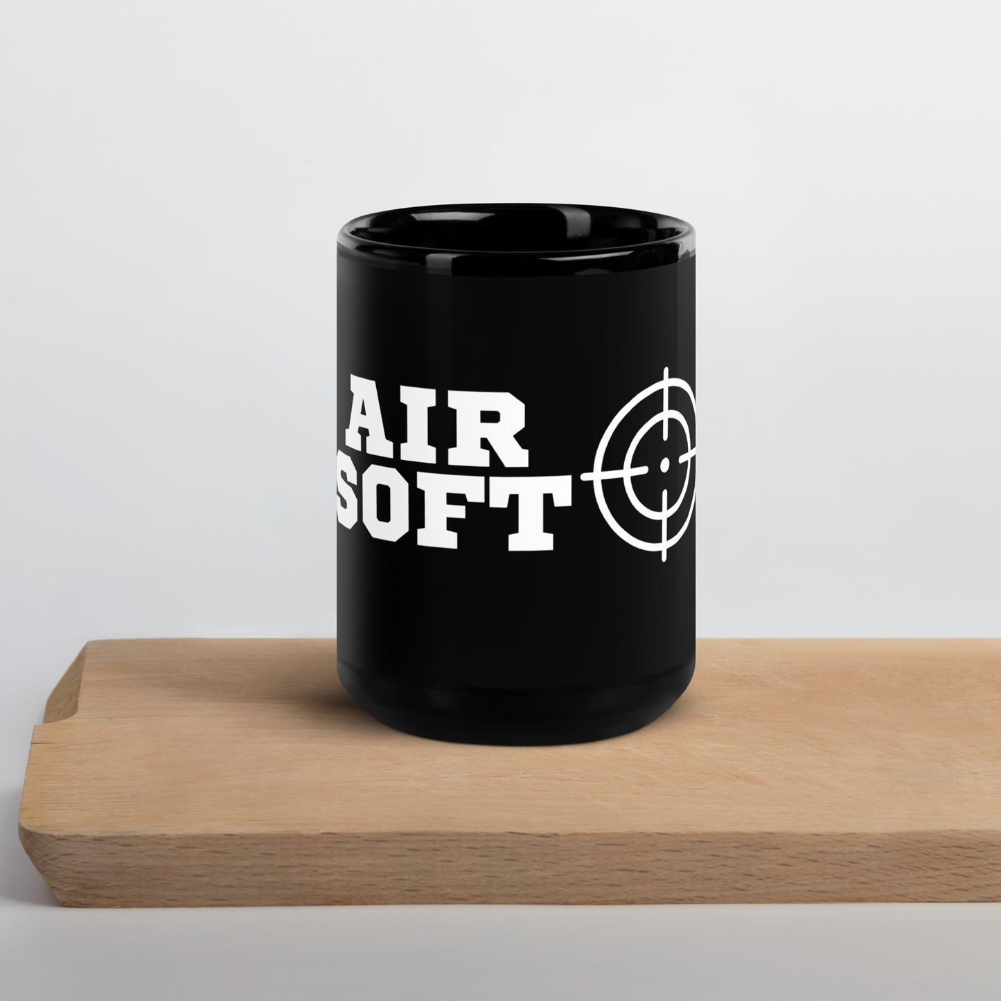 Airsoft Black Glossy Mug