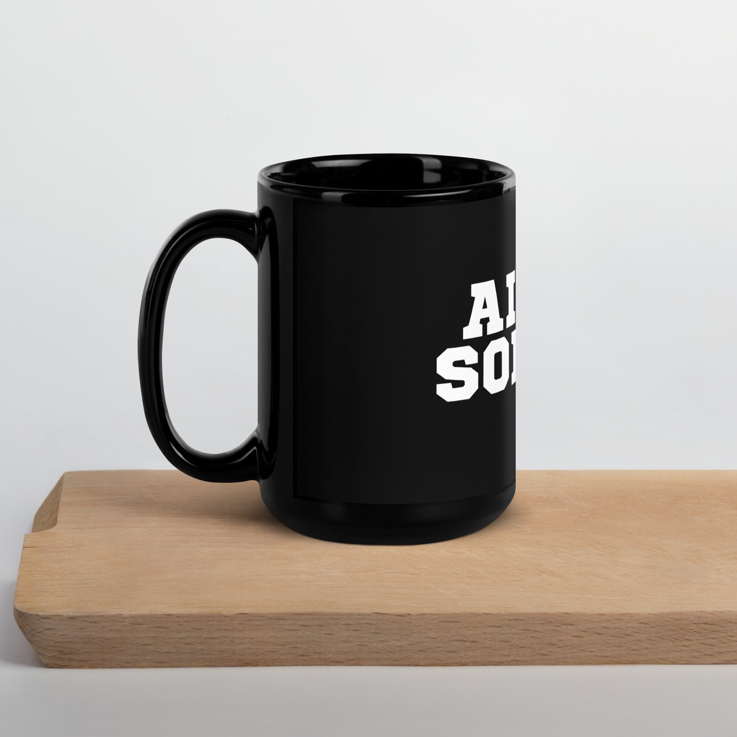 Airsoft Black Glossy Mug