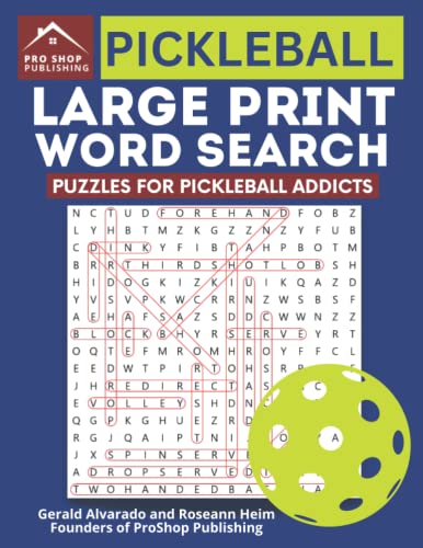 Pickleball Large Print Word Search: Puzzles For Pickleball Addicts - Best Seller