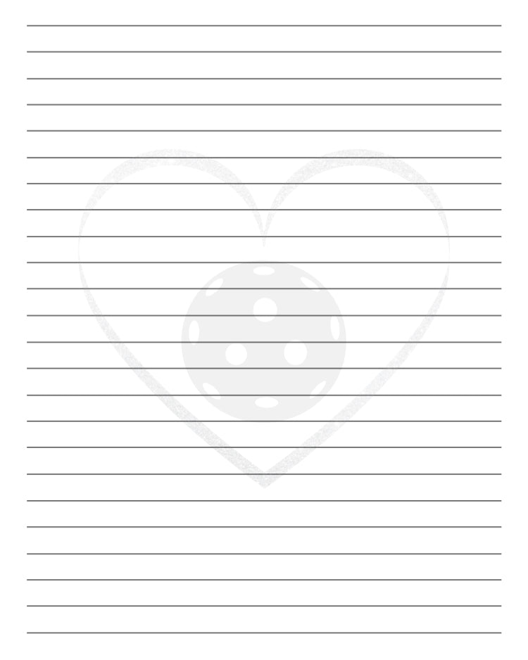 Purple Pickleball Elegant Notebook - Lined Writing Journal: 110 Pages