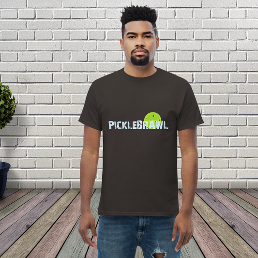 Pickleball PICKLEBRAWL Funny T-Shirt for Men Christmas Birthday Holiday Gift