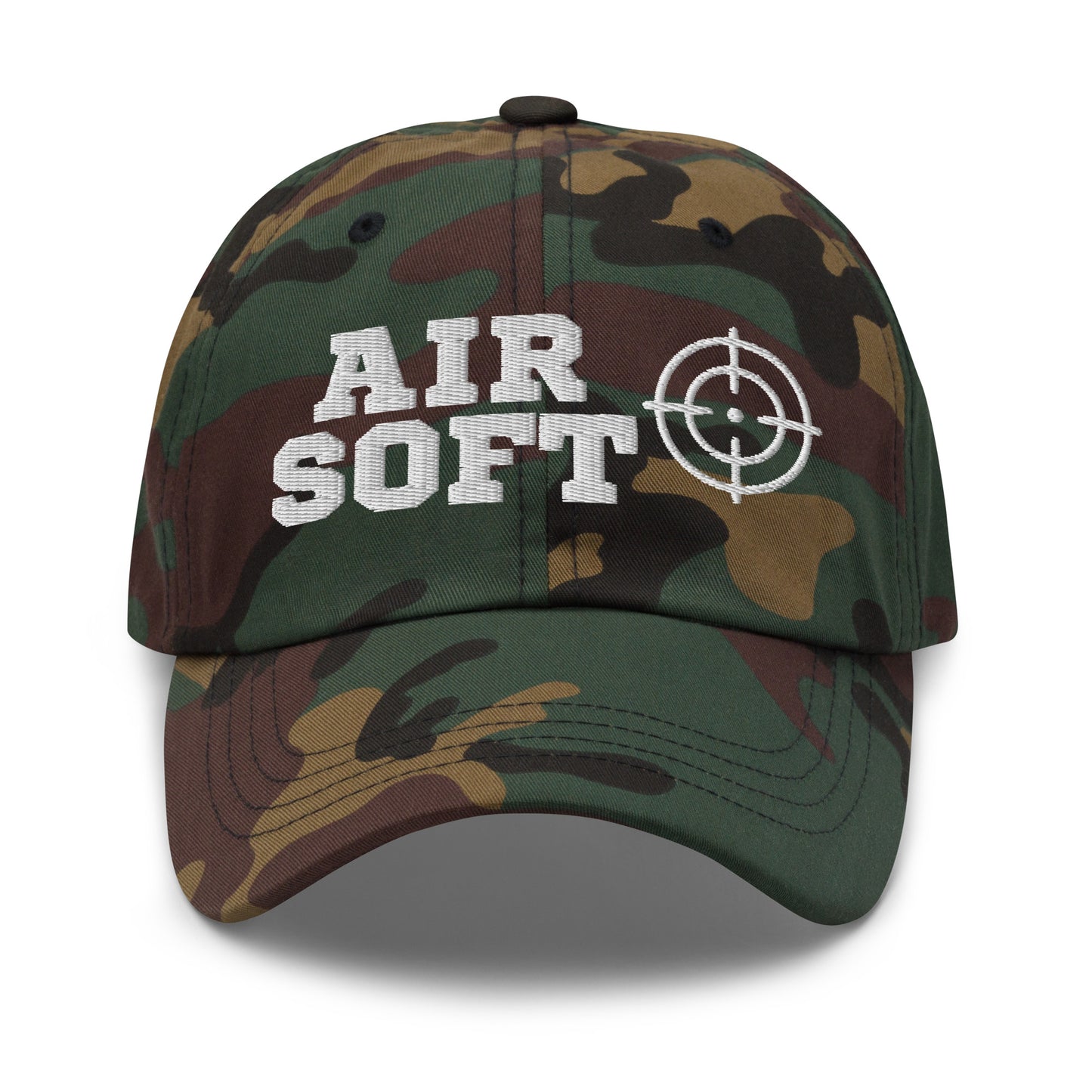 AIRSOFT Hat Camo Green Military Embroidered Men and Women