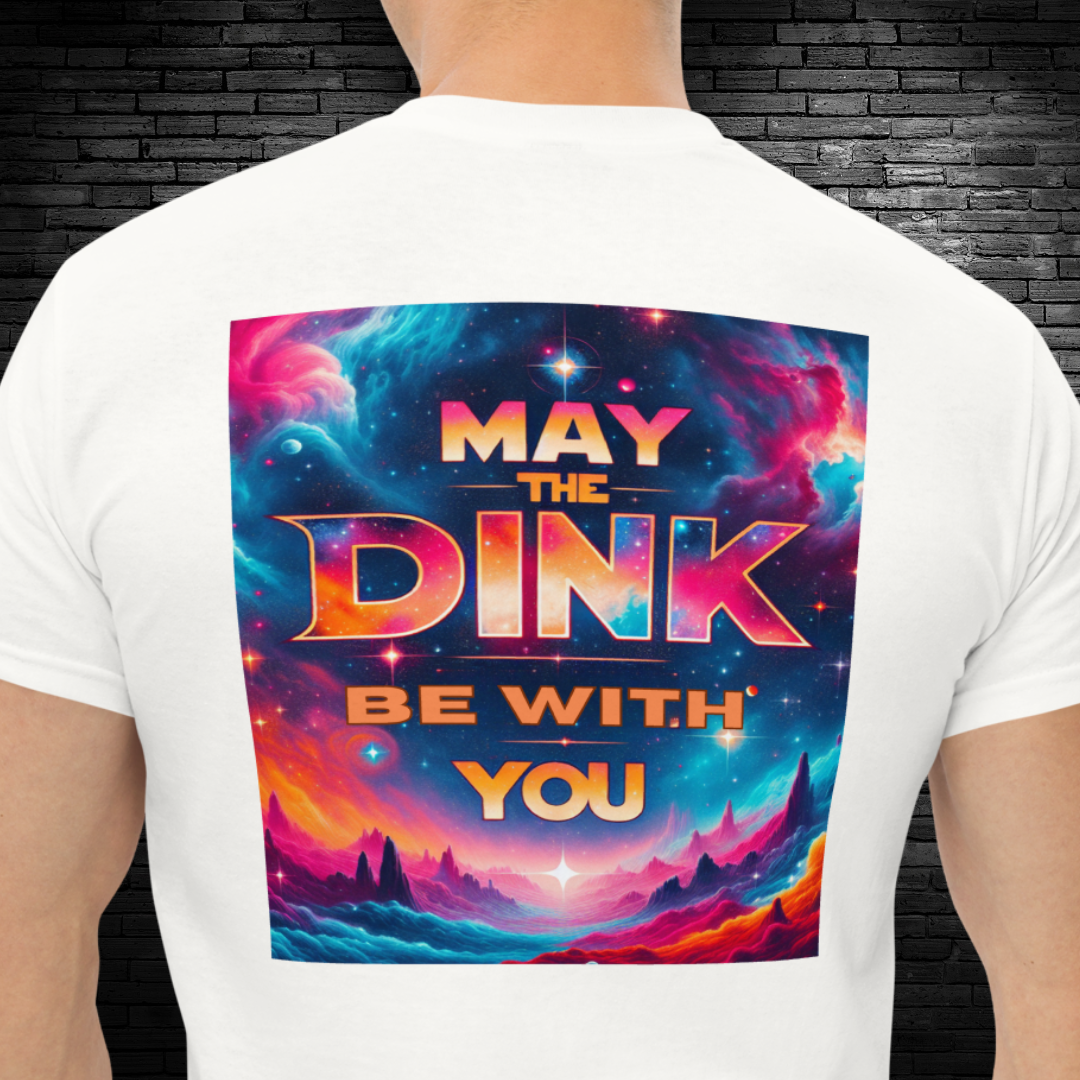 May The Dink Be With You Funny Pickleball T-Shirt, Unique Tee Gift for Christmas and Birthdays Star Wars